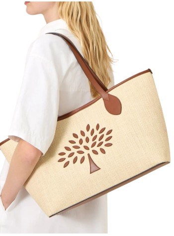 mulberry handbag womansmall tree tote raffia - hh0135000 h709 2