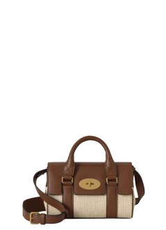 mulberry handbag womanmini heritage bayswater raffia - rl9037000 h709