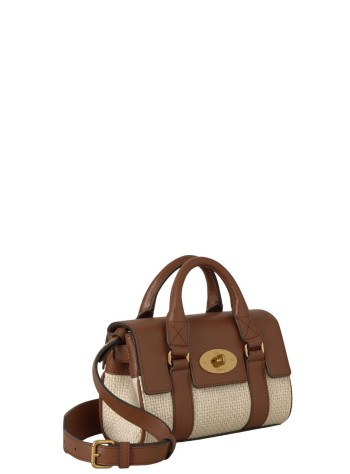 mulberry handbag mujer mini heritage bayswater raffia - rl9037000 h709 2