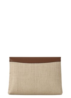 mulberry clutch womanlarge darley pouch raffia - rl9049000 h709
