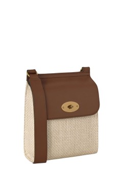 mulberry crossbody mujer small antony n raffia (leather strap) - hh0117000 h709
