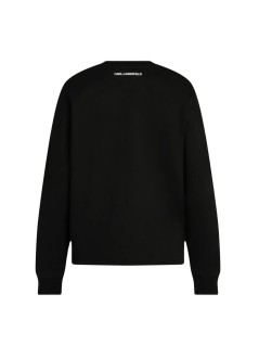 karl lagerfeld sudadera mujer signature hem sweatshirt - b3w20031 999