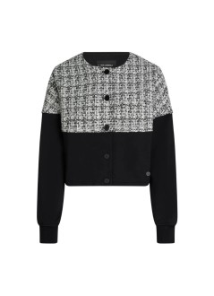 karl lagerfeld punto mujer boucle mix jersey cardigan - b3w20045 b84