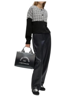 karl lagerfeld punto mujer boucle mix jersey cardigan - b3w20045 b84