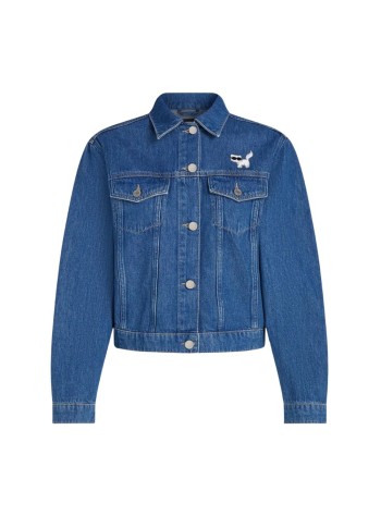 karl lagerfeld outerwear womanikon denim jacket - b3w14010 1eg