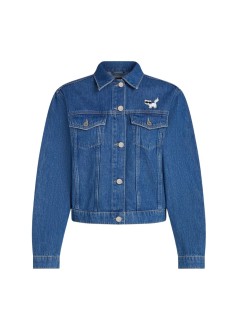 karl lagerfeld outerwear womanikon denim jacket - b3w14010 1eg