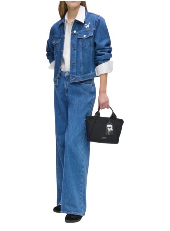 karl lagerfeld outerwear womanikon denim jacket - b3w14010 1eg 2