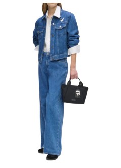 karl lagerfeld outerwear womanikon denim jacket - b3w14010 1eg