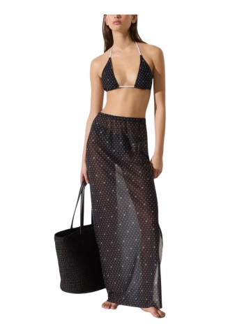 karl lagerfeld pareo mujer kl polka dot mesh pareo - b3w46021 b32 2