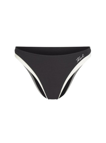 karl lagerfeld bikini womansignature cheeky bikini bottom - b2w46023 999