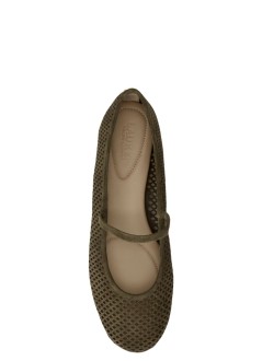 polo ralph lauren ballerina womanjayna mj-flats-mary jane - 802p12019004 botanic green