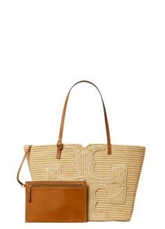 tory burch handbag mujer ella structured straw large tote - 181326254 254