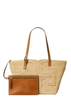 tory burch handbag mujer ella structured straw small tote - 183825254 254