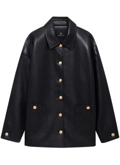 anine bing outerwear womanluca jacket - a0111029blk26 black