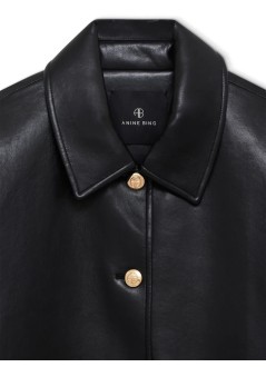 anine bing outerwear womanluca jacket - a0111029blk26 black