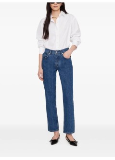 anine bing camiseria mujer essie shirt - a0711028wti26 white