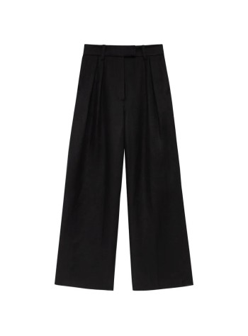 anine bing pantalon mujer lou trouser - a0312488blk33 black