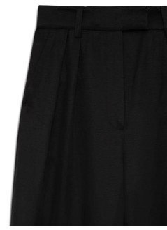 anine bing pant  womanlou trouser - a0312488blk33 black