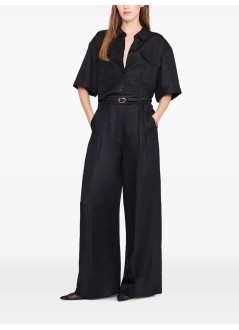 anine bing blusa mujer edith shirt - a0712487blk33 black