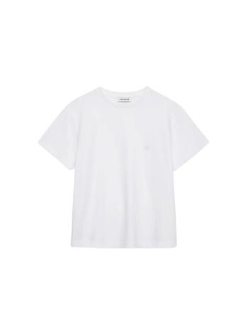 anine bing top mujer shelley tee - a0812680wti26 white