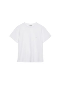 anine bing top mujer shelley tee - a0812680wti26 white