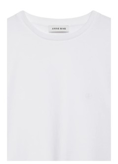 anine bing top mujer shelley tee - a0812680wti26 white
