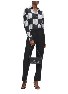karl lagerfeld t-shirt womanprinted fluid blouse - b3w11017 a48
