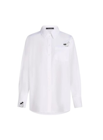 karl lagerfeld camiseria mujer ikon choupette shirt - b3w11034 100