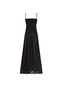 karl lagerfeld vestido mujer signature woven maxi dress - b3w46023 999