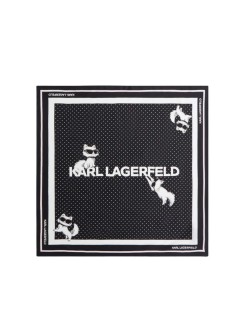 karl lagerfeld neckwear womanikon choup silk scarf - b3w33037 999