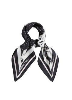 karl lagerfeld neckwear womanikon choup silk scarf - b3w33037 999