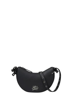karl lagerfeld crossbody womank/autograph sm halfmoon cb bow - b3w30049 1rc