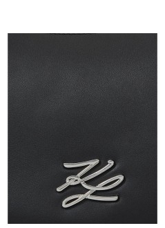 karl lagerfeld crossbody womank/autograph sm halfmoon cb bow - b3w30049 1rc