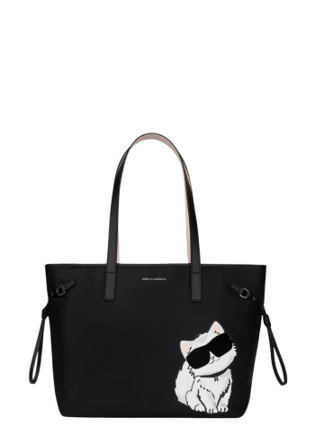 karl lagerfeld crossbody womanikon big choupette nylon tote - b3w30350 999