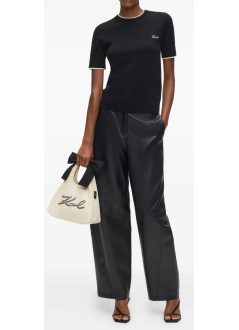 karl lagerfeld handbag mujer k/signature ribbon bow shp - b3w50009 106