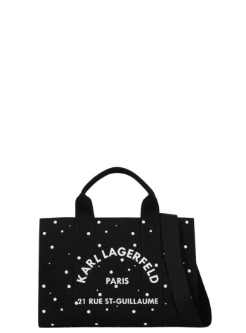 karl lagerfeld crossbody womank/rsg square pearls md tote - b3w50022 999
