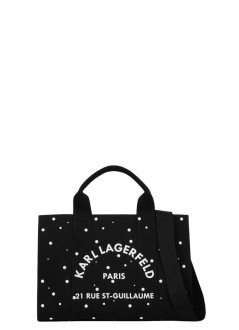 karl lagerfeld crossbody mujer k/rsg square pearls md tote - b3w50022 999