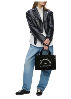 karl lagerfeld crossbody mujer k/rsg square pearls md tote - b3w50022 999