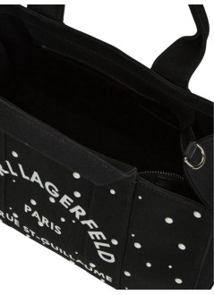 karl lagerfeld crossbody mujer k/rsg square pearls md tote - b3w50022 999