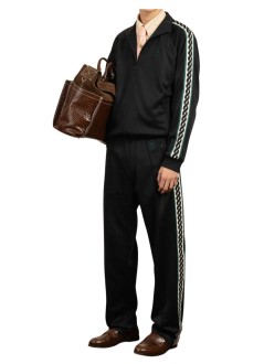drôle de monsieur sweater mand miroir trackjacket - permsj009pl177bl black