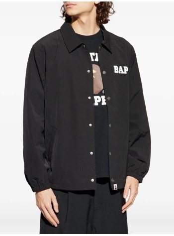 bape outerwear mancollege coach jacket m - 1l80140008 black 2