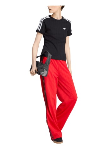 adidas originals top womanpstripe ss tee - ks6784 black white gretwo 2