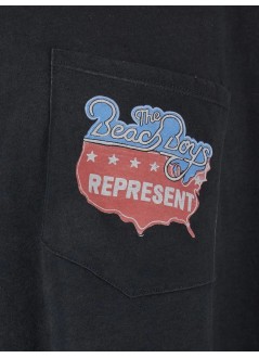represent t-shirt manbeach boys americas band t-shirt - mlm101221 stained black