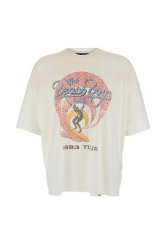 represent t-shirt manbeach boys x represent tour t-shirt - mlm101225 washed ecru