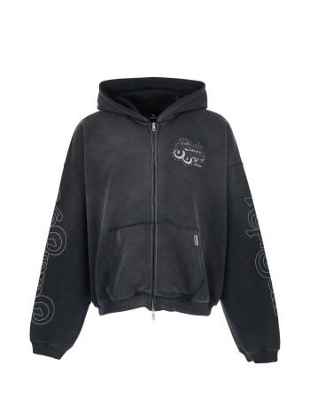 represent sudadera hombre beach boys endless summer zip through hoodie - mlm101224 stained black
