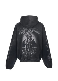 represent sweater manbeach boys endless summer zip through hoodie - mlm101224 stained black