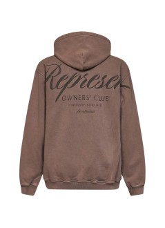 represent sudadera hombre represent owners club script hoodie - ocm41200 truffle