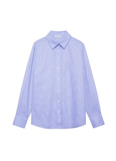 anine bing camiseria mujer essie shirt - a0712484str19 washed blue