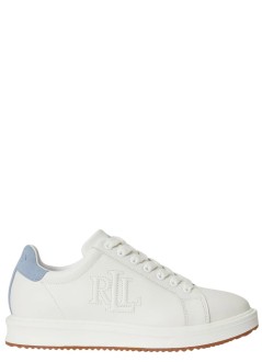 polo ralph lauren sneaker mujer ainsley-sneakers-low top lace - 802979188006 snow white dust blue