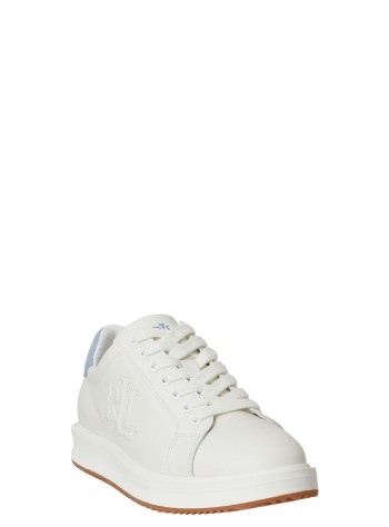 polo ralph lauren sneaker mujer ainsley-sneakers-low top lace - 802979188006 snow white dust blue 2